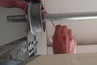 Repairing a garage door drum