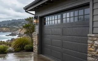 Garage door on the Marin coastline